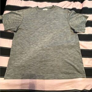 Columbia Gray Marled Short Sleeve Performance Shirt